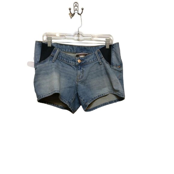 ISABEL Maternity Women Midi Short Size 4 Blue Denim - Picture 1 of 5